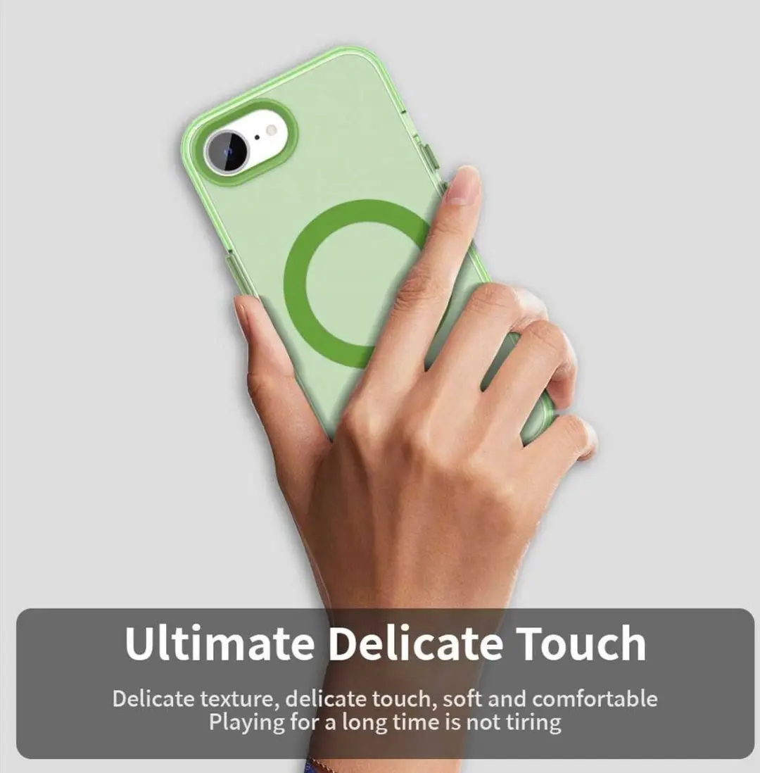 Selected MagSafe Backcover iPhone 16/17 - Groen Transparant - afbeelding 6 van 6