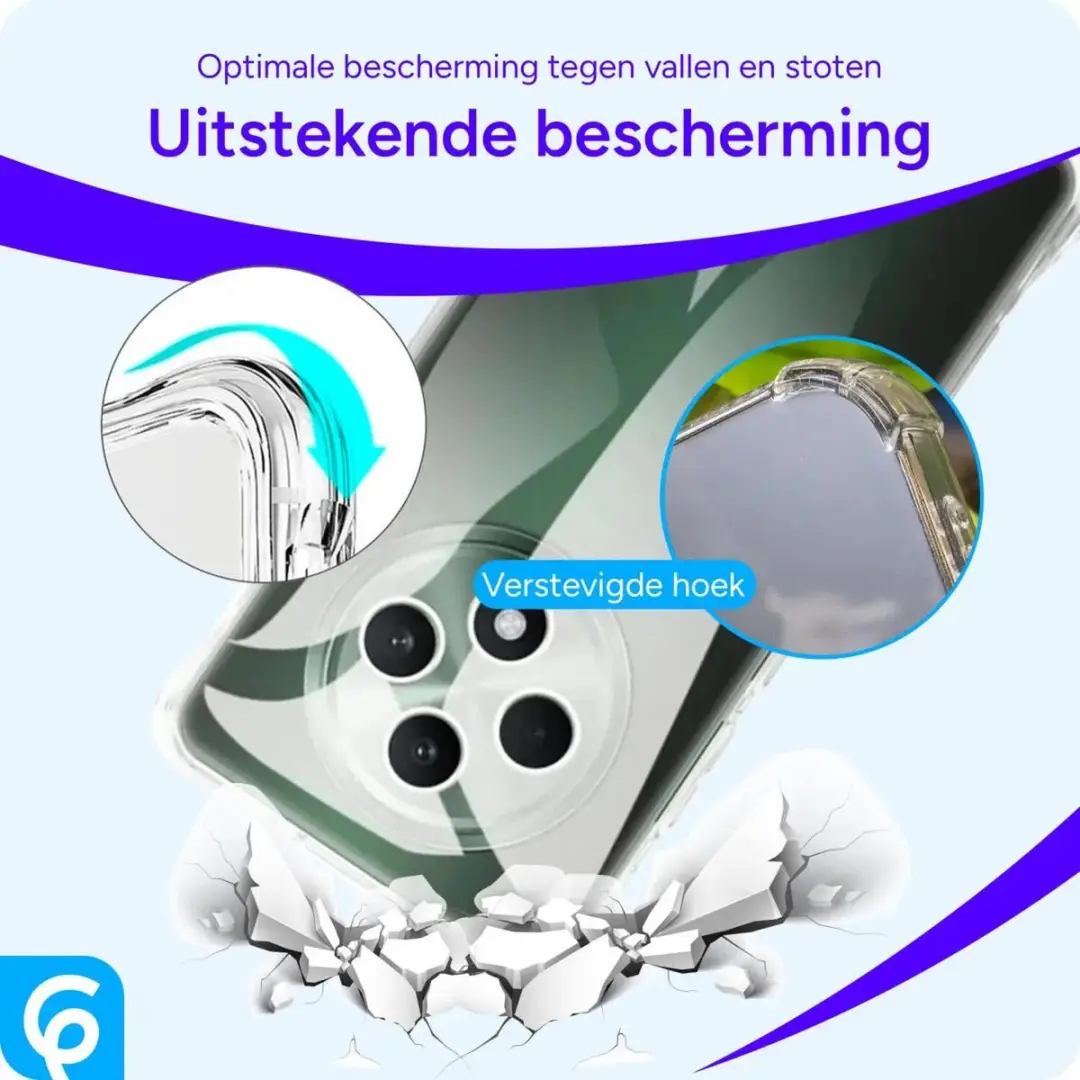 Selected Schokbestendig Hoesje Oppo Reno 12 F - Transparant
