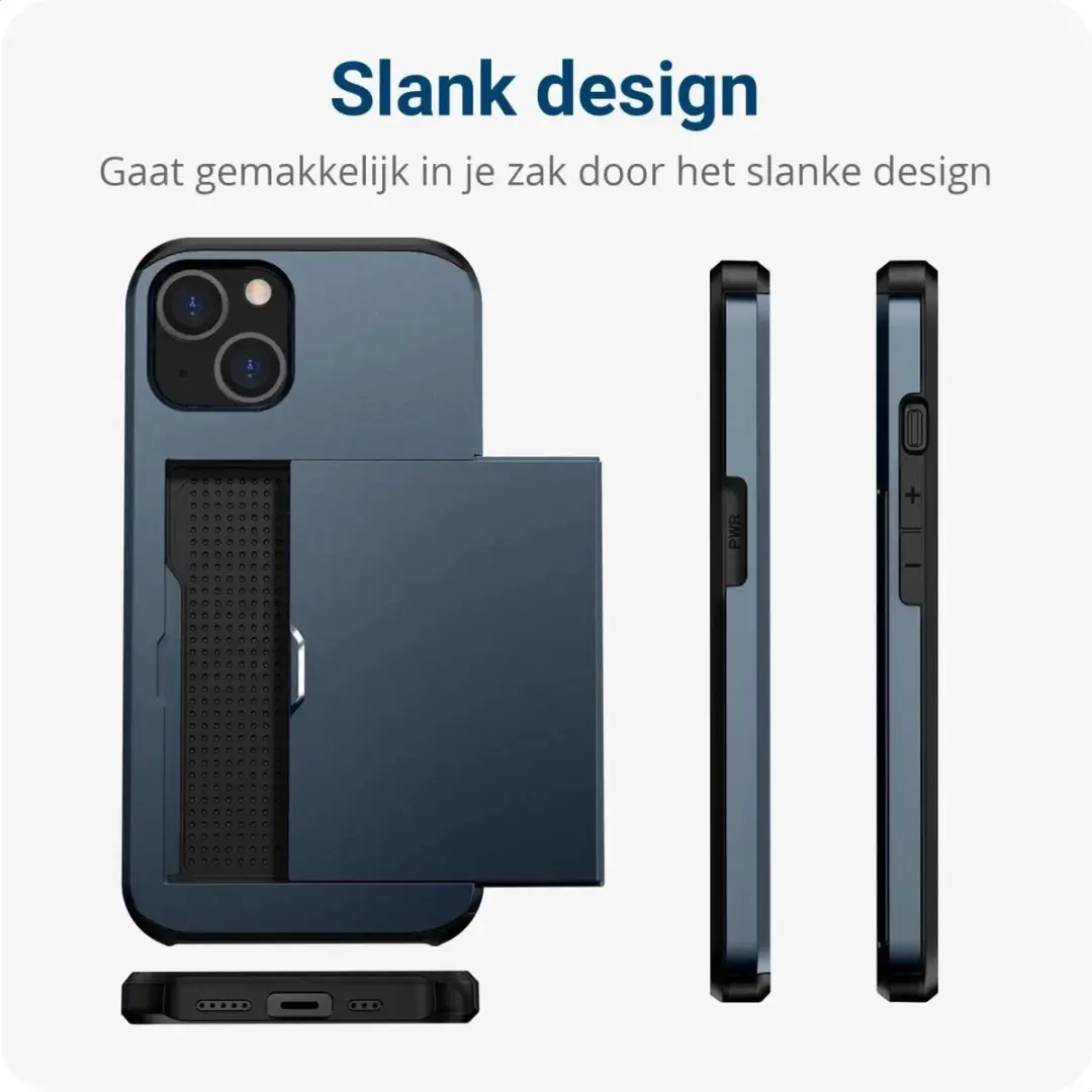 Selected Hoesje Samsung Galaxy S23 Plus - Kaarthouder Blauw