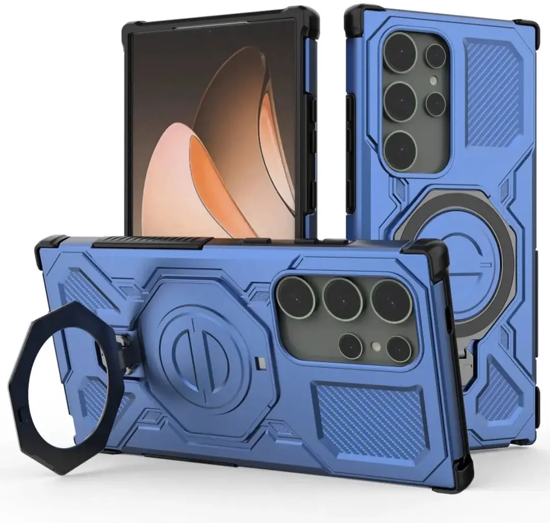 Selected Hoesje Samsung Galaxy S24 Ultra MagSafe Blauw