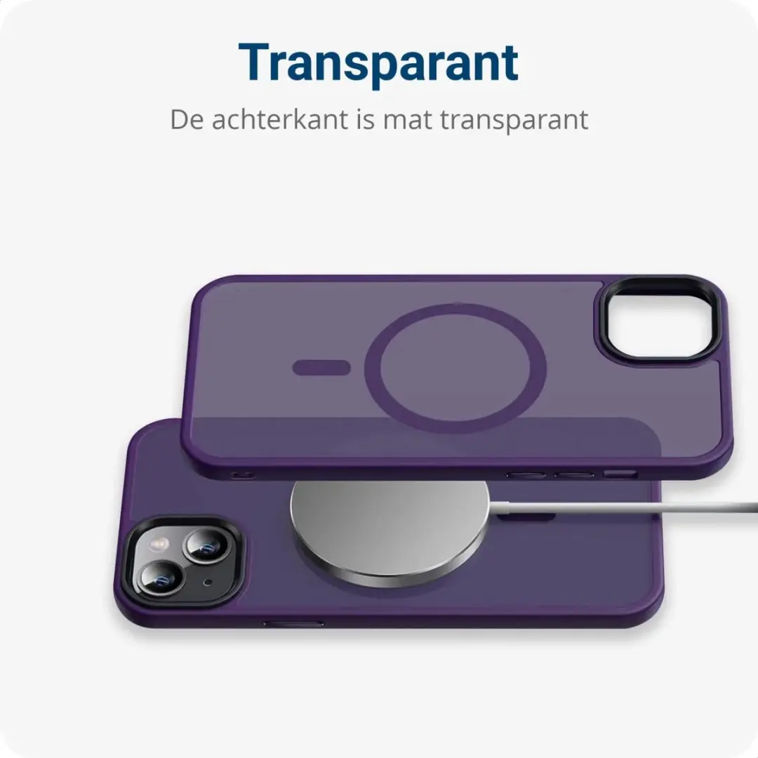 Selected by GSMpunt Apple iPhone 12/12 Pro Hoesje - MagSafe Paars