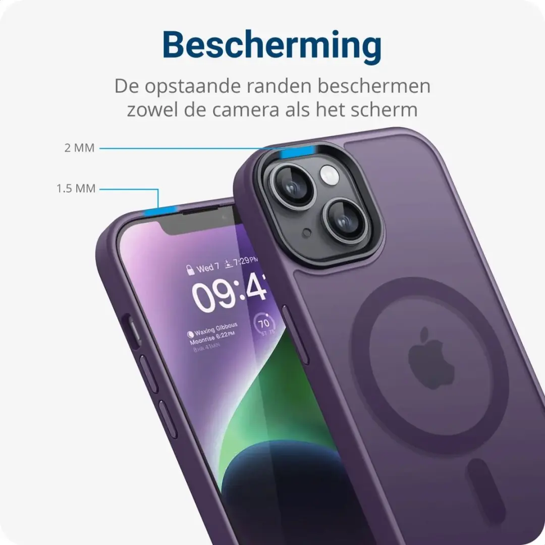 Selected by GSMpunt Apple iPhone 12/12 Pro Hoesje - MagSafe Paars - afbeelding 6 van 6