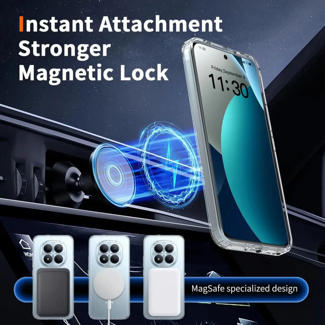 Selected Hoesje Xiaomi Redmi Note 15 Pro Plus MagSafe - Transparant