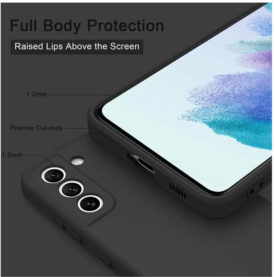 Selected by GSMpunt Dun TPU Hoesje Samsung Galaxy S21 - Zwart
