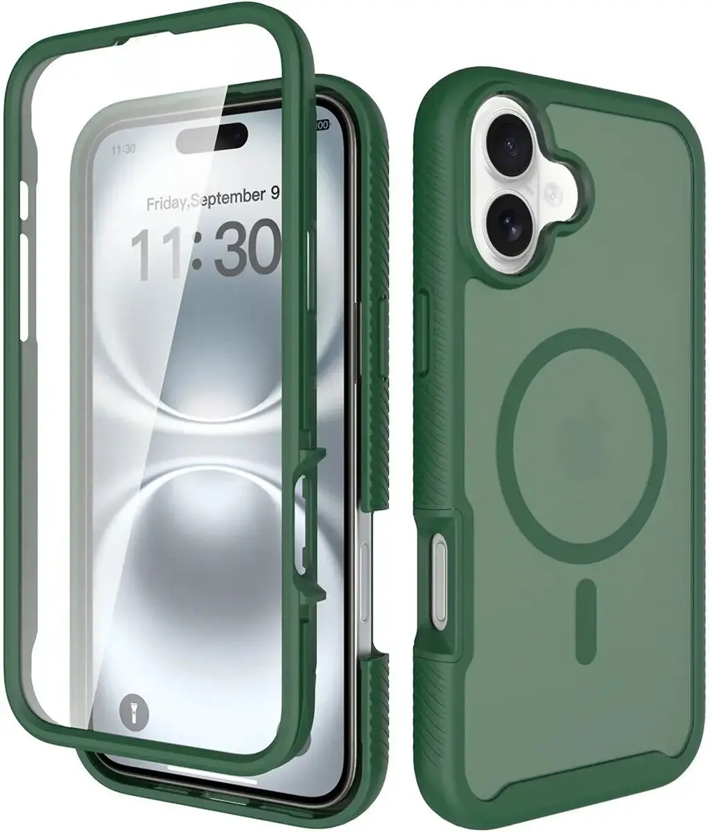 Selected by GSMpunt.nl iPhone 16 Plus Hoesje Matte Groen