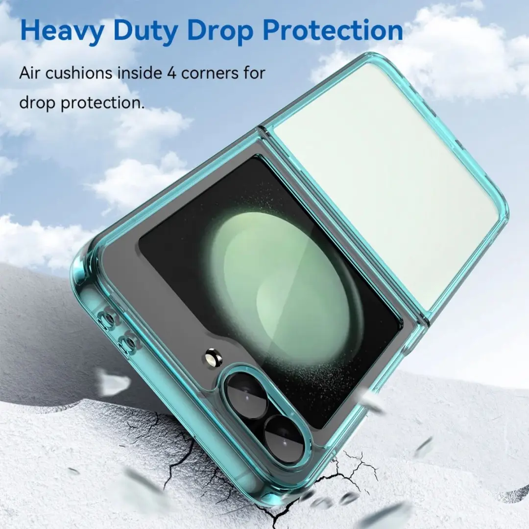 Selected Hoesje Samsung Galaxy Z Flip 6/7 FE - Transparant Groen - afbeelding 6 van 6