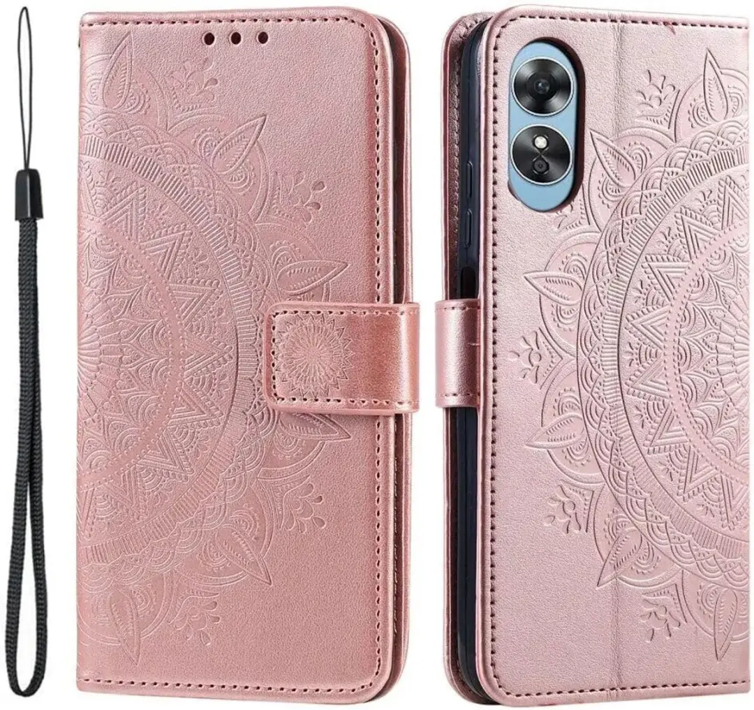 Selected Hoesje Oppo A5 Mandala Book Case