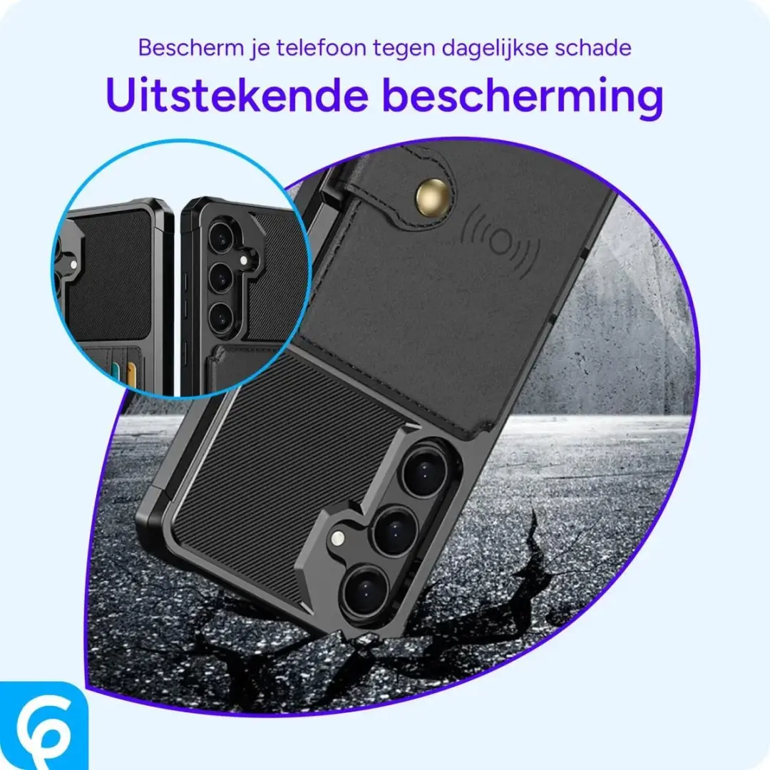 Selected Portemonnee Hoesje Samsung Galaxy A56 - 4 Pasjes - Zwart