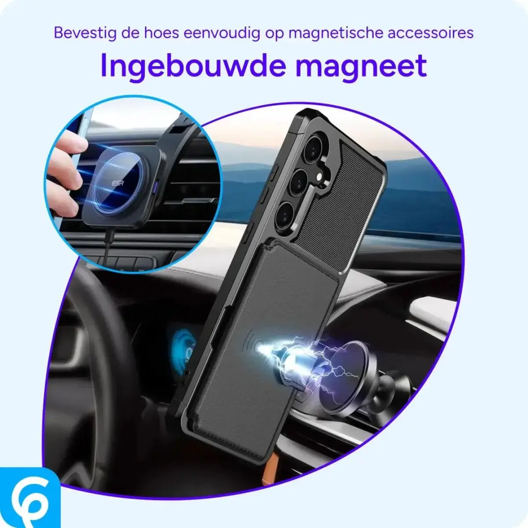 Selected Portemonnee Hoesje Samsung Galaxy A56 - 4 Pasjes - Zwart