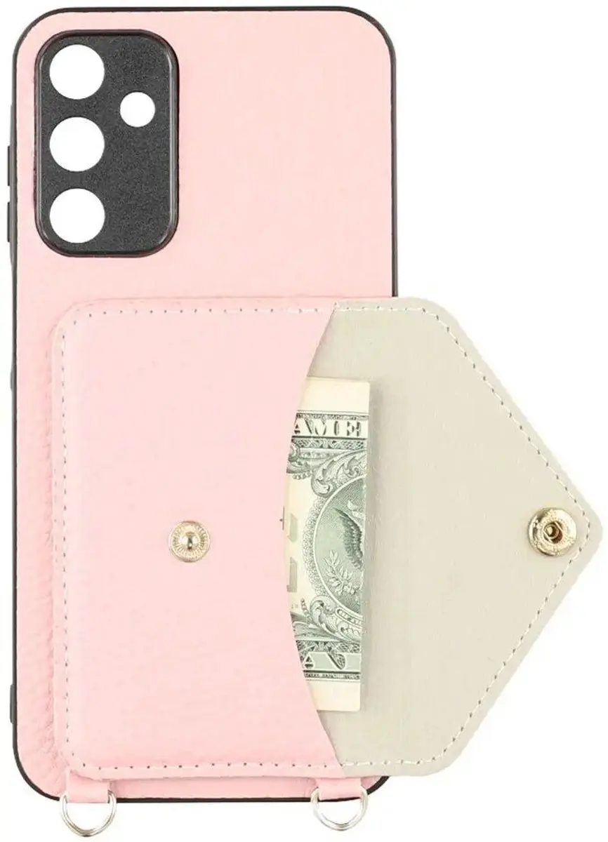 Selected Hoes Samsung Galaxy A57 Pasjeshouder Roze