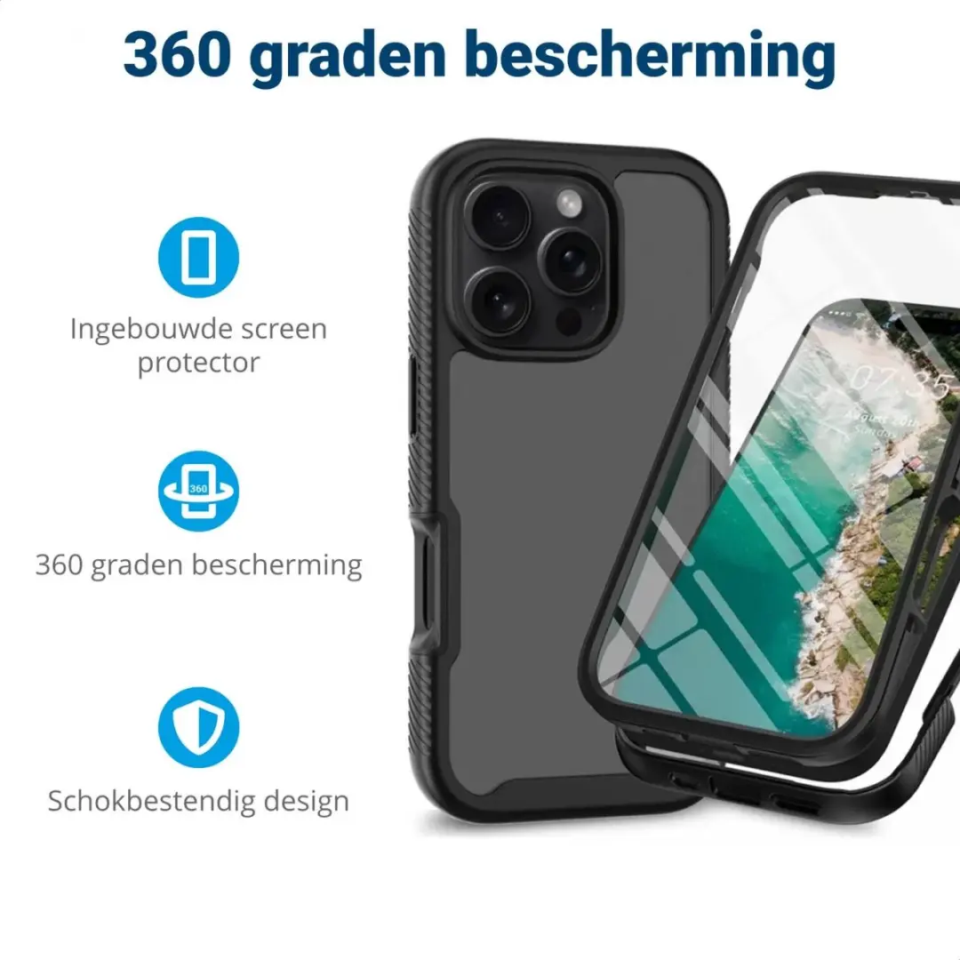 Selected by GSMpunt.nl iPhone 16 Pro Max Hoesje - Schokbestendig - Zwart - afbeelding 6 van 6