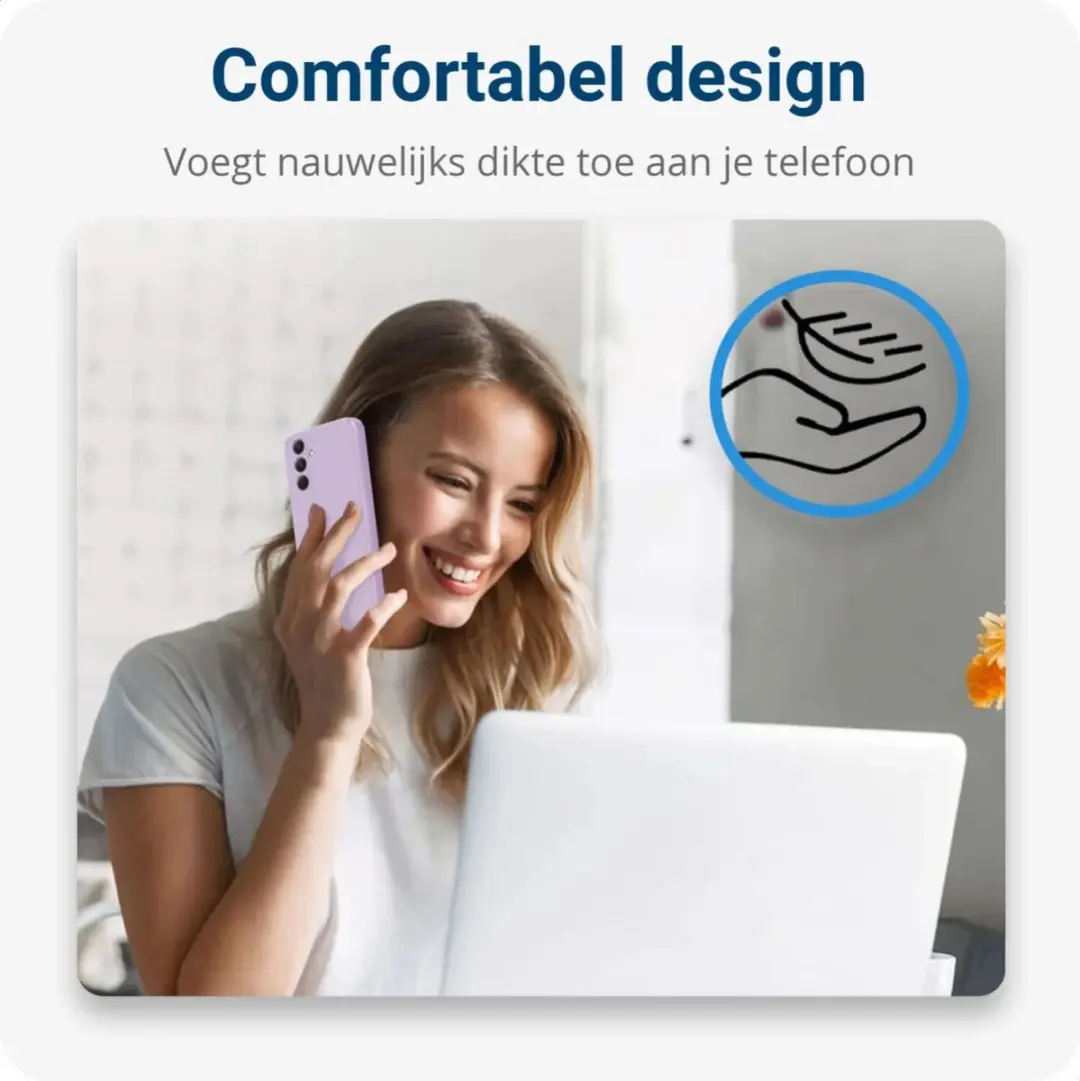 Selected Hoesje Samsung Galaxy A54 - Dun Flexibel TPU - Paars