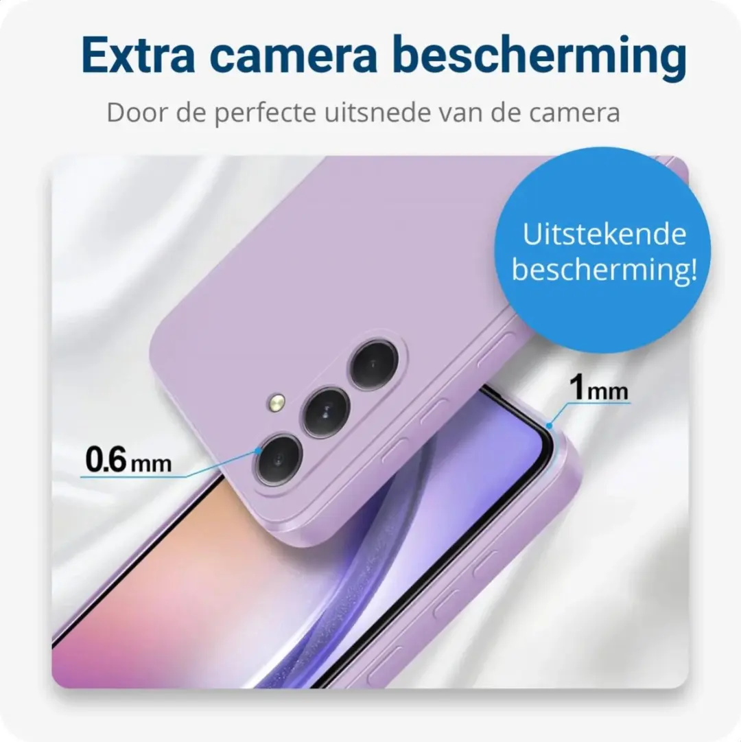Selected Hoesje Samsung Galaxy A54 - Dun Flexibel TPU - Paars