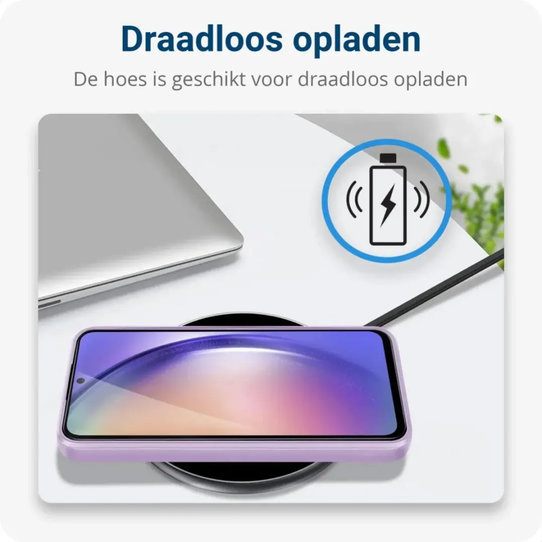 Selected Hoesje Samsung Galaxy A54 - Dun Flexibel TPU - Paars
