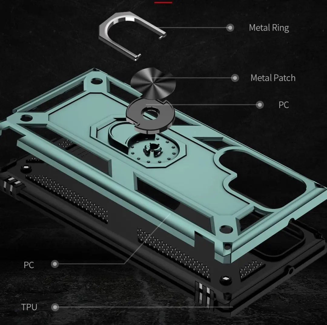 Selected Magnetisch Hoesje Samsung Galaxy S22 Ultra - Groen