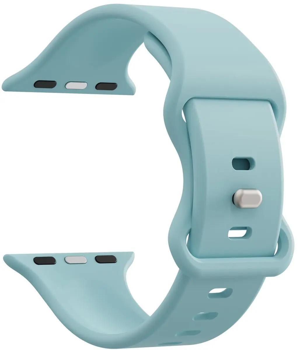 Selected SBG Siliconen Bandje Apple Watch SE 44mm - Groen/Blauw
