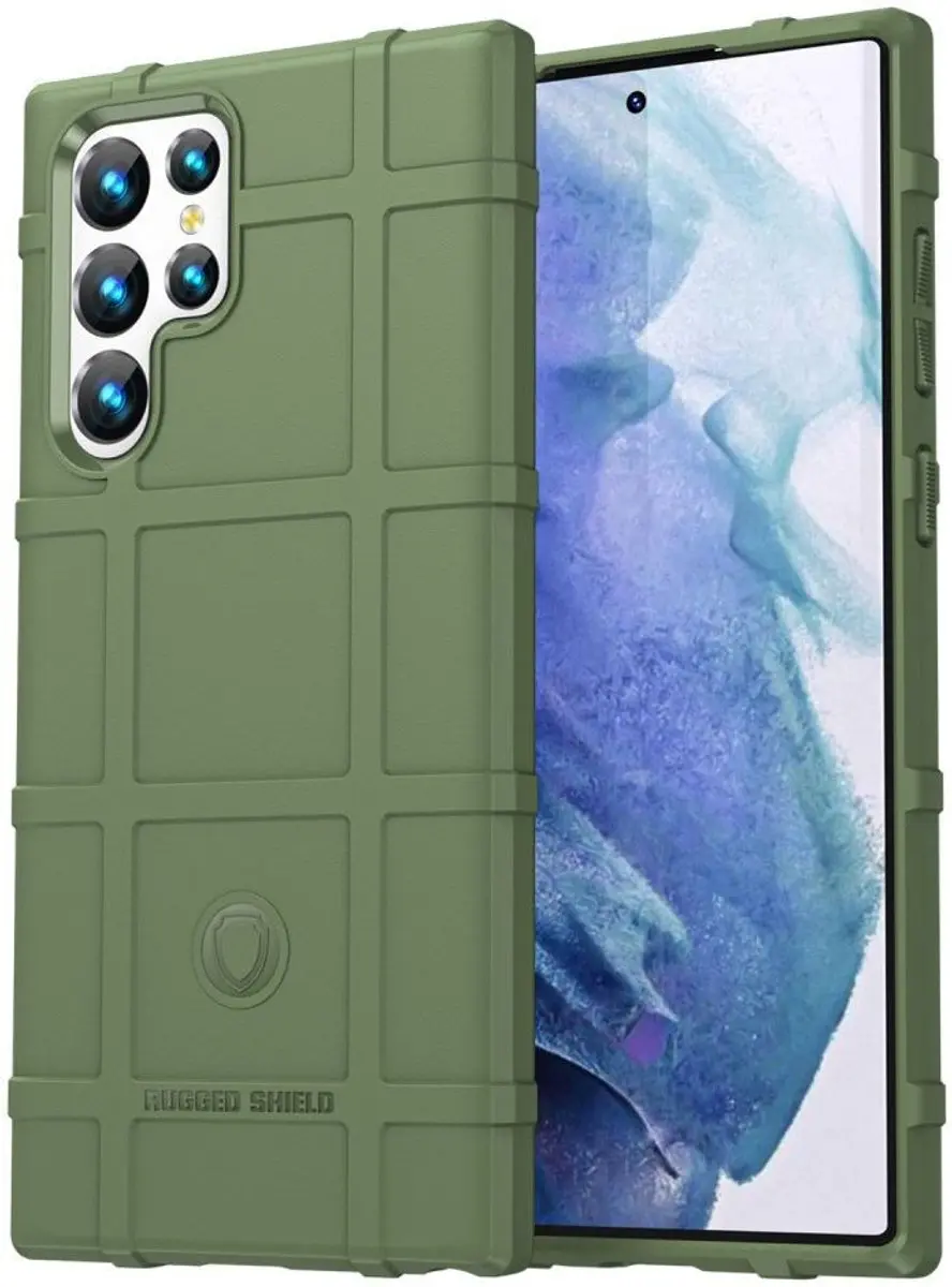 Selected Rugged Shield Hoesje Samsung Galaxy S22 Ultra