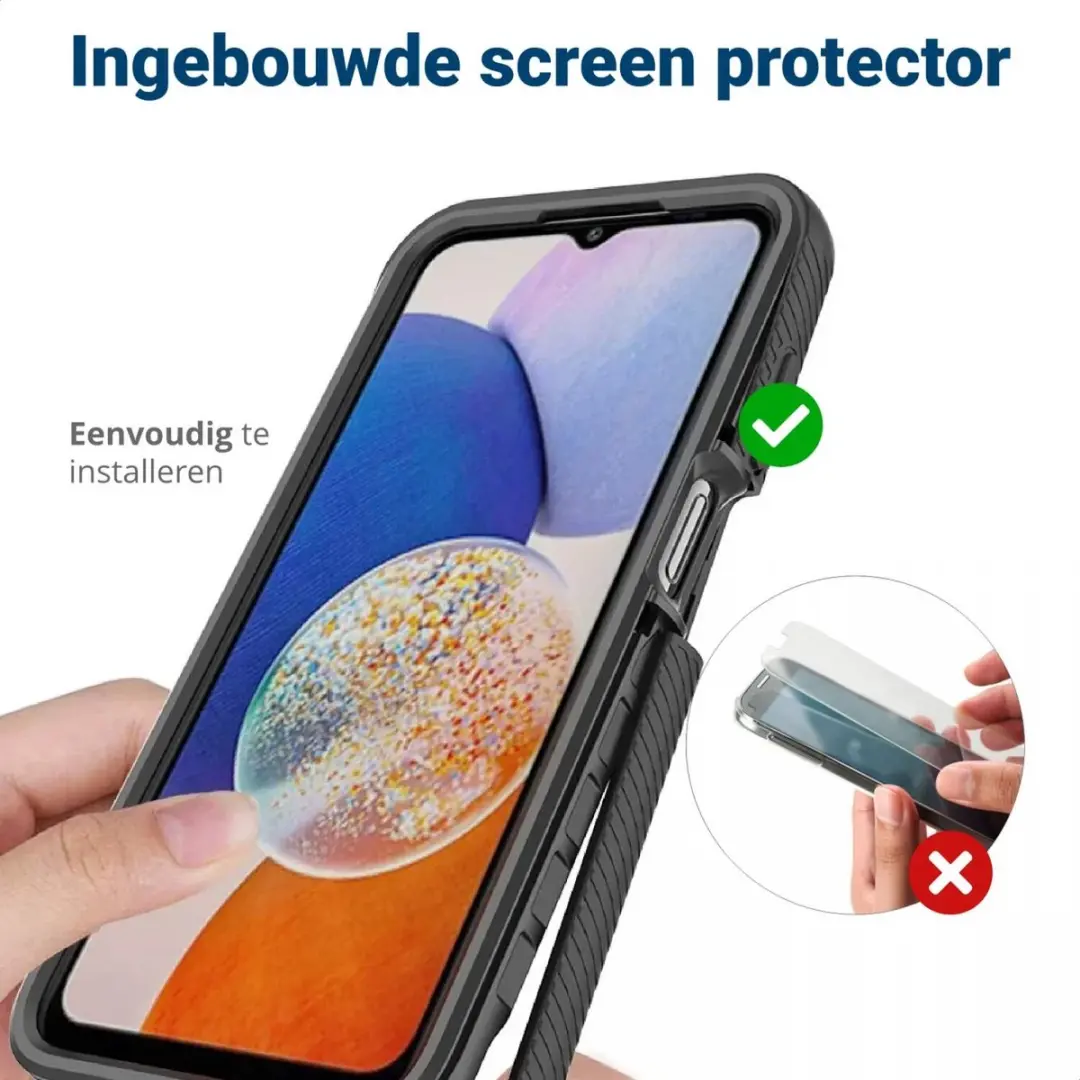 Selected Hoesje Samsung Galaxy S23 FE - Rood - Ingebouwde Screenprotector - afbeelding 6 van 6