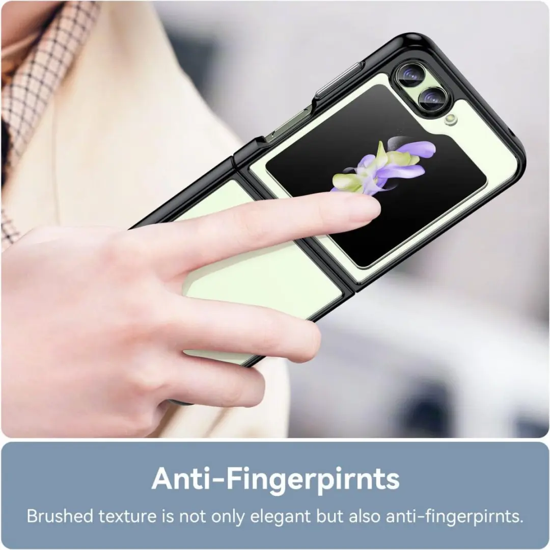 Selected Hoesje Samsung Galaxy Z Flip 5 - Zwart/Transparant