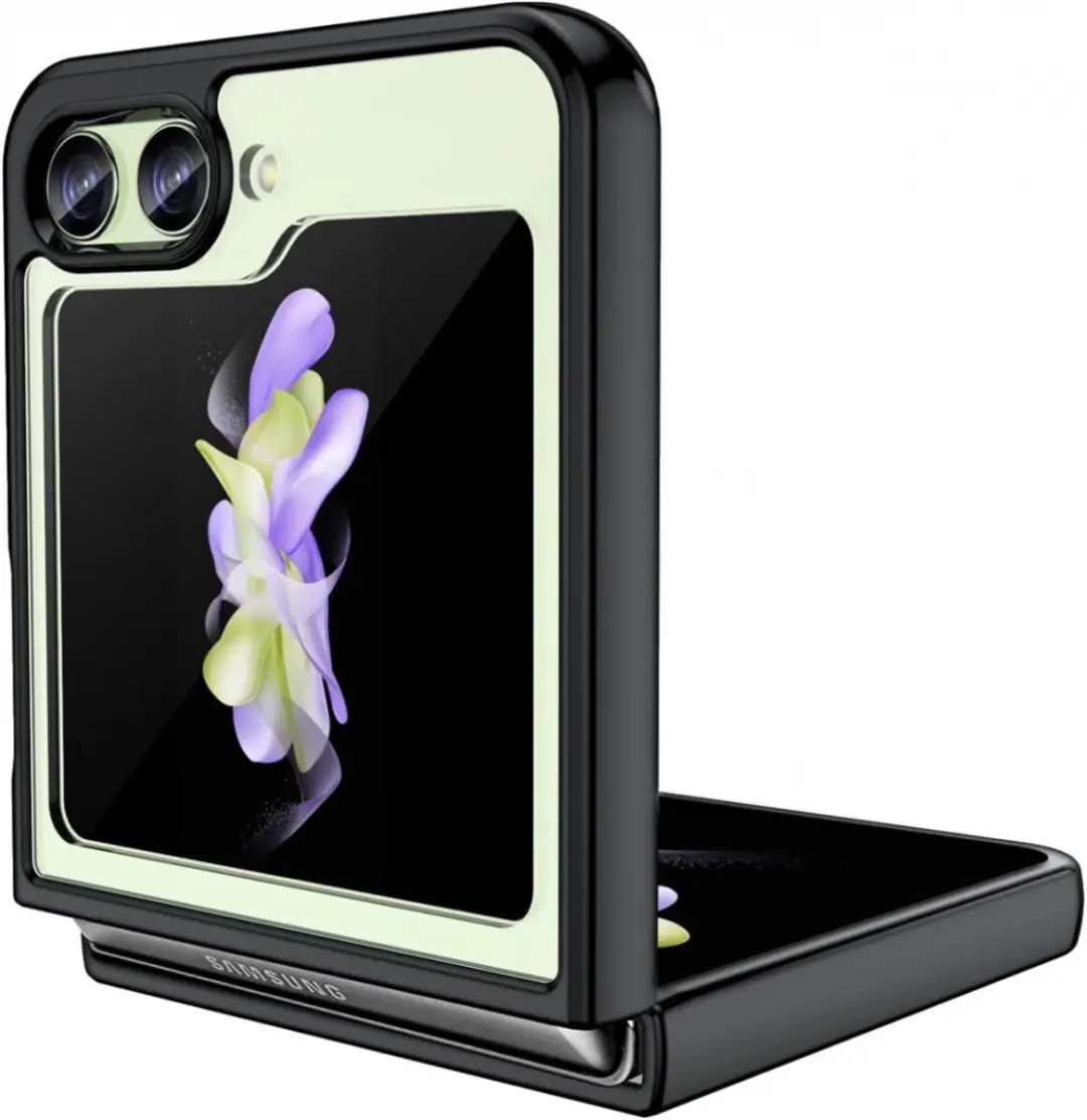 Selected Hoesje Samsung Galaxy Z Flip 5 - Zwart/Transparant - afbeelding 6 van 6