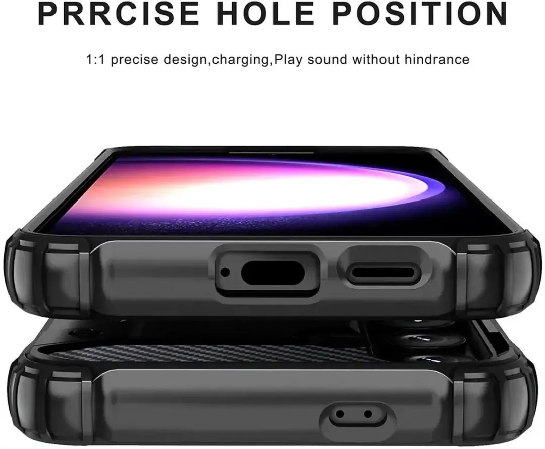 Selected Hoesje Samsung Galaxy S24 Ultra Hybride Zwart