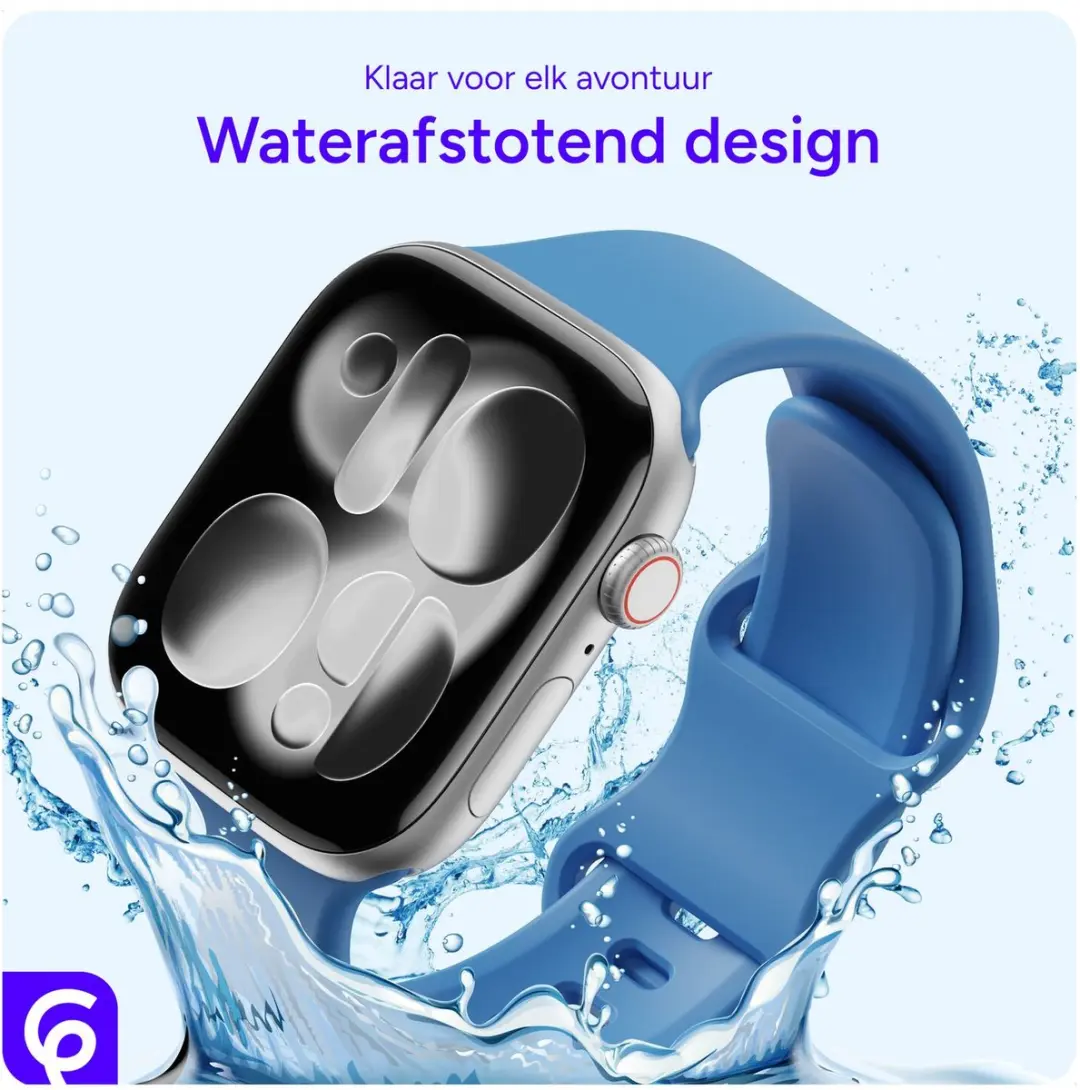 Selected SBG Siliconen Horlogeband Apple Watch SE 44mm - Blauw