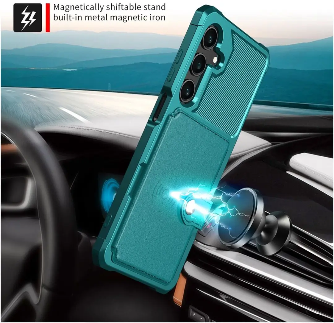 Selected Portemonnee Hoesje Samsung Galaxy A26 - Groen - 4 Pasjes