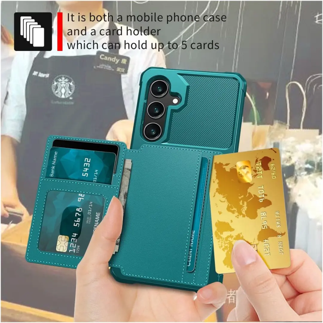 Selected Portemonnee Hoesje Samsung Galaxy A26 - Groen - 4 Pasjes - afbeelding 6 van 6