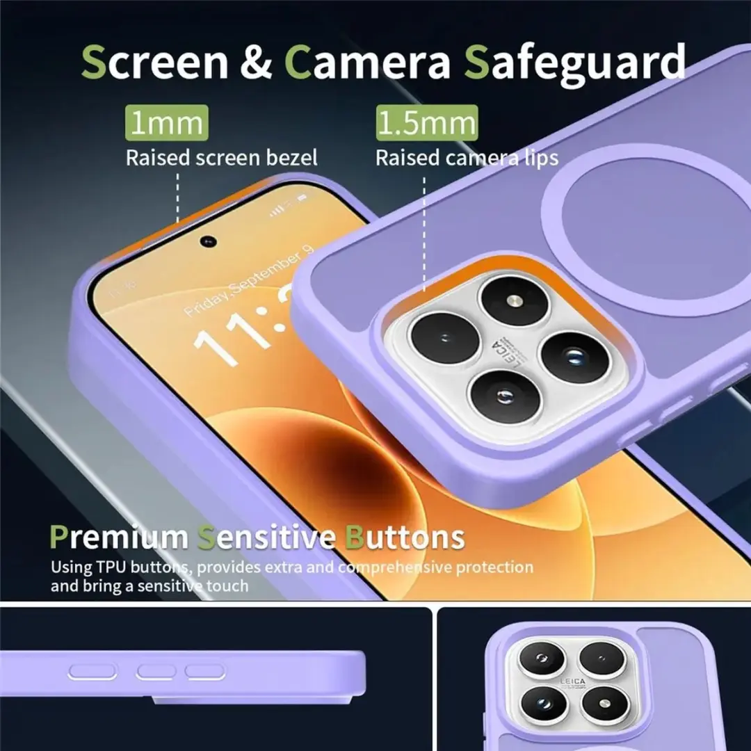 Selected Xiaomi 17 Hybrid Back Cover - MagSafe Paars