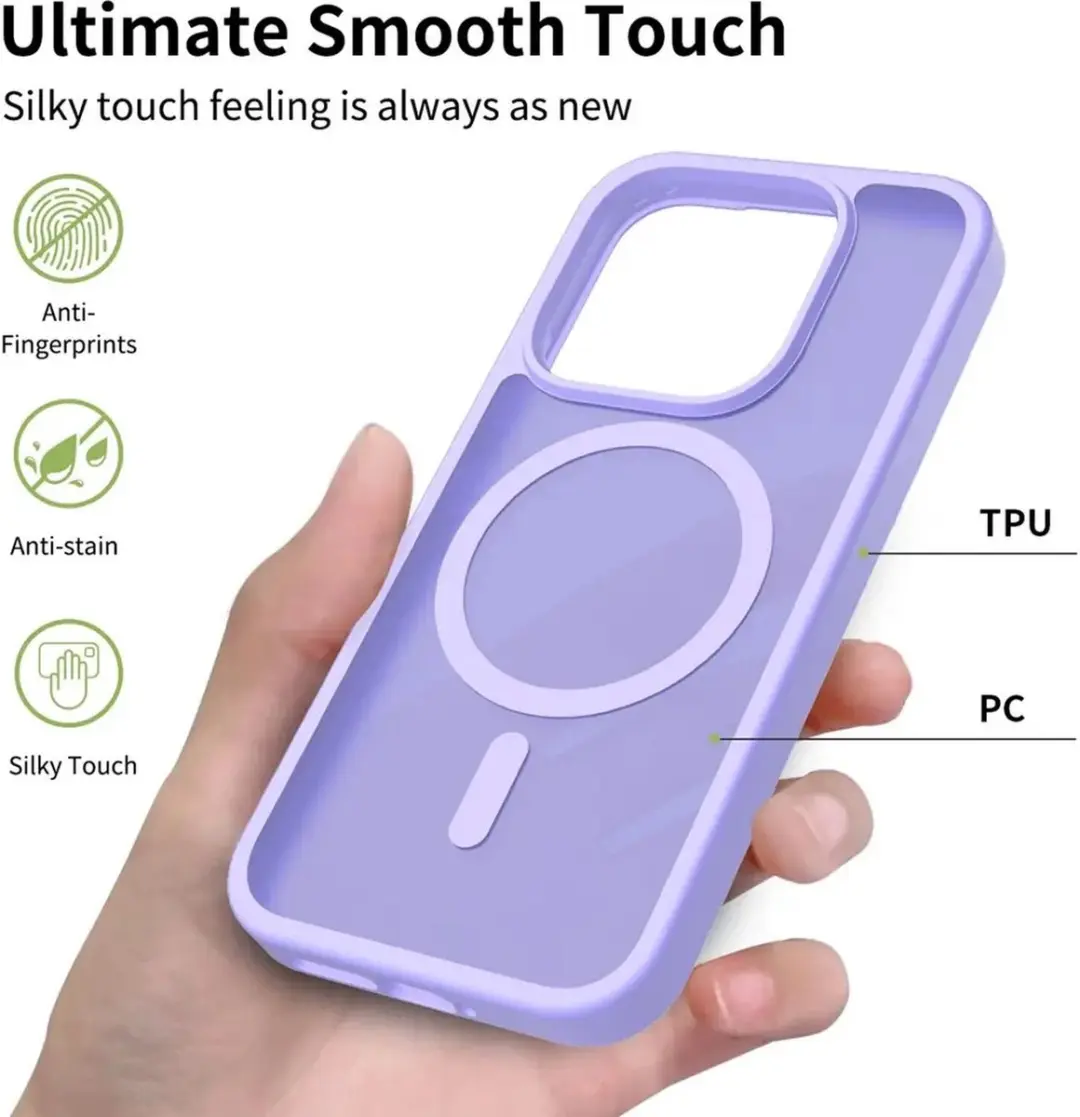 Selected Xiaomi 17 Hybrid Back Cover - MagSafe Paars - afbeelding 6 van 6