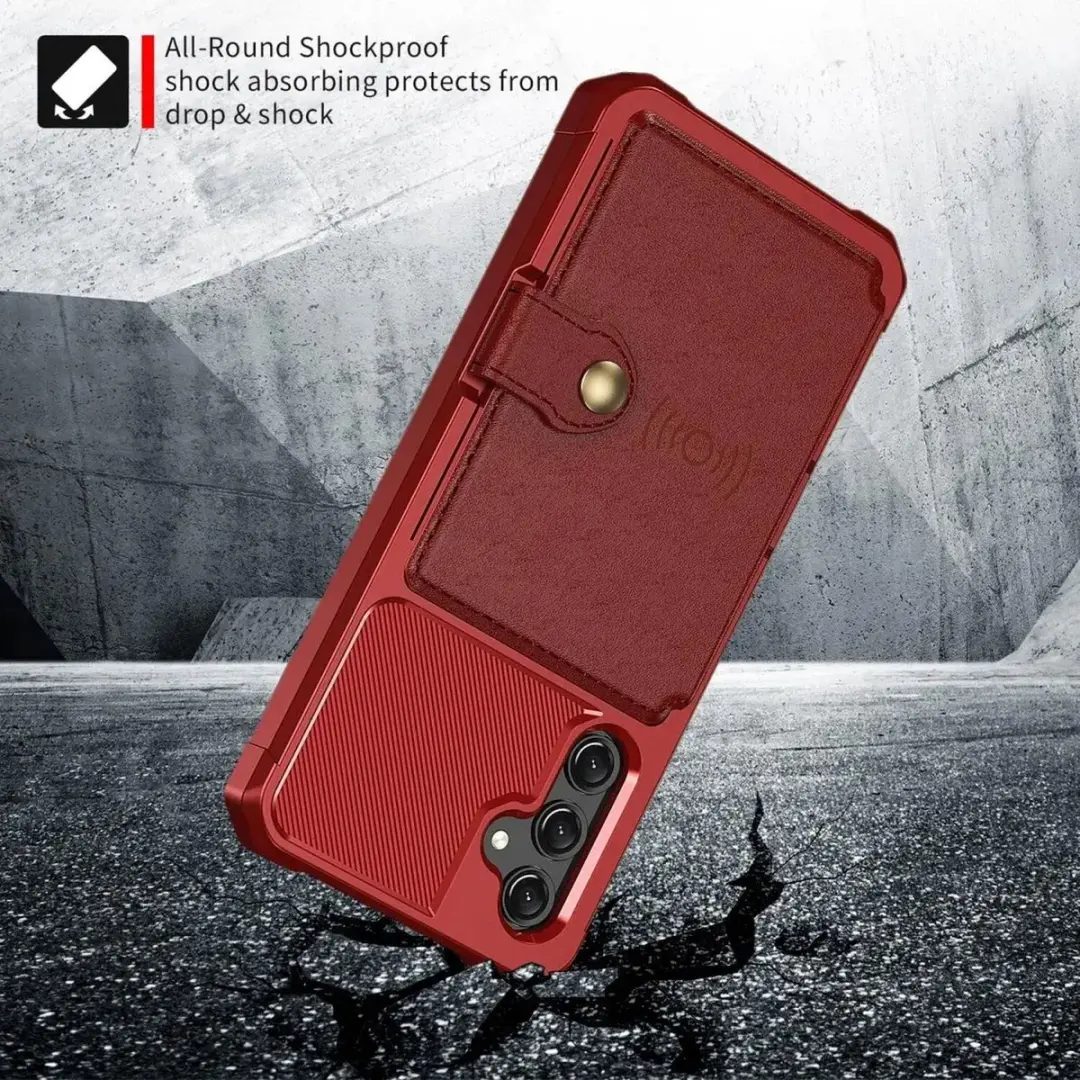 Selected Portemonnee Hoesje Samsung Galaxy A16 - 4 Pasjes - Rood