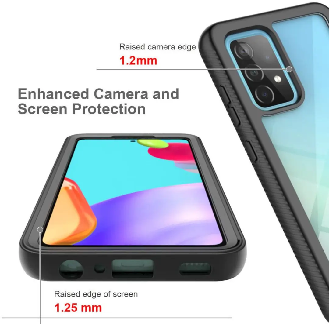 Armor-X Hoesje Schokbestendig Zwart - Samsung Galaxy A52/A52S