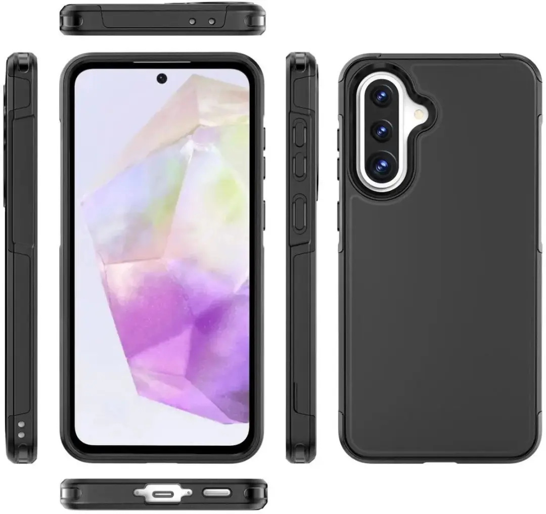 Selected Hoesje Samsung Galaxy A36 MagSafe Dual-Layer Zwart