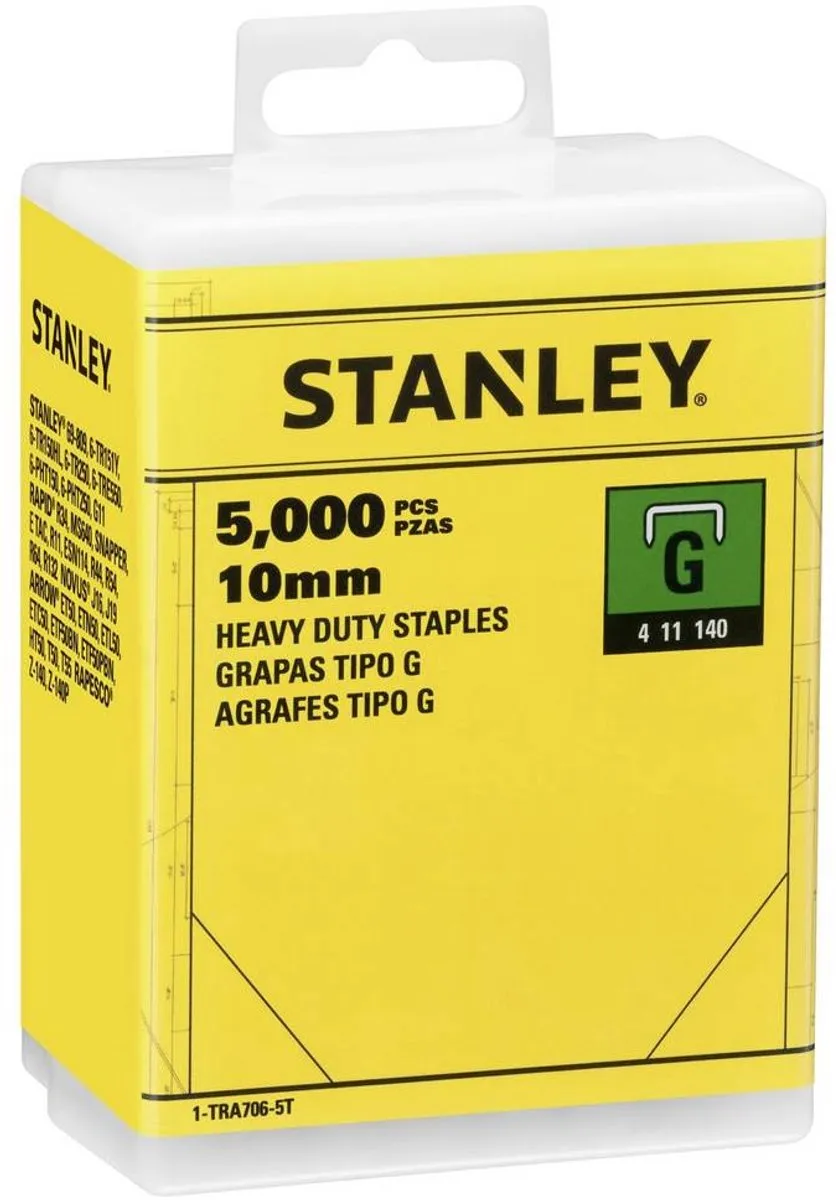 Stanley Nieten Type G 10mm - 5000 Stuks