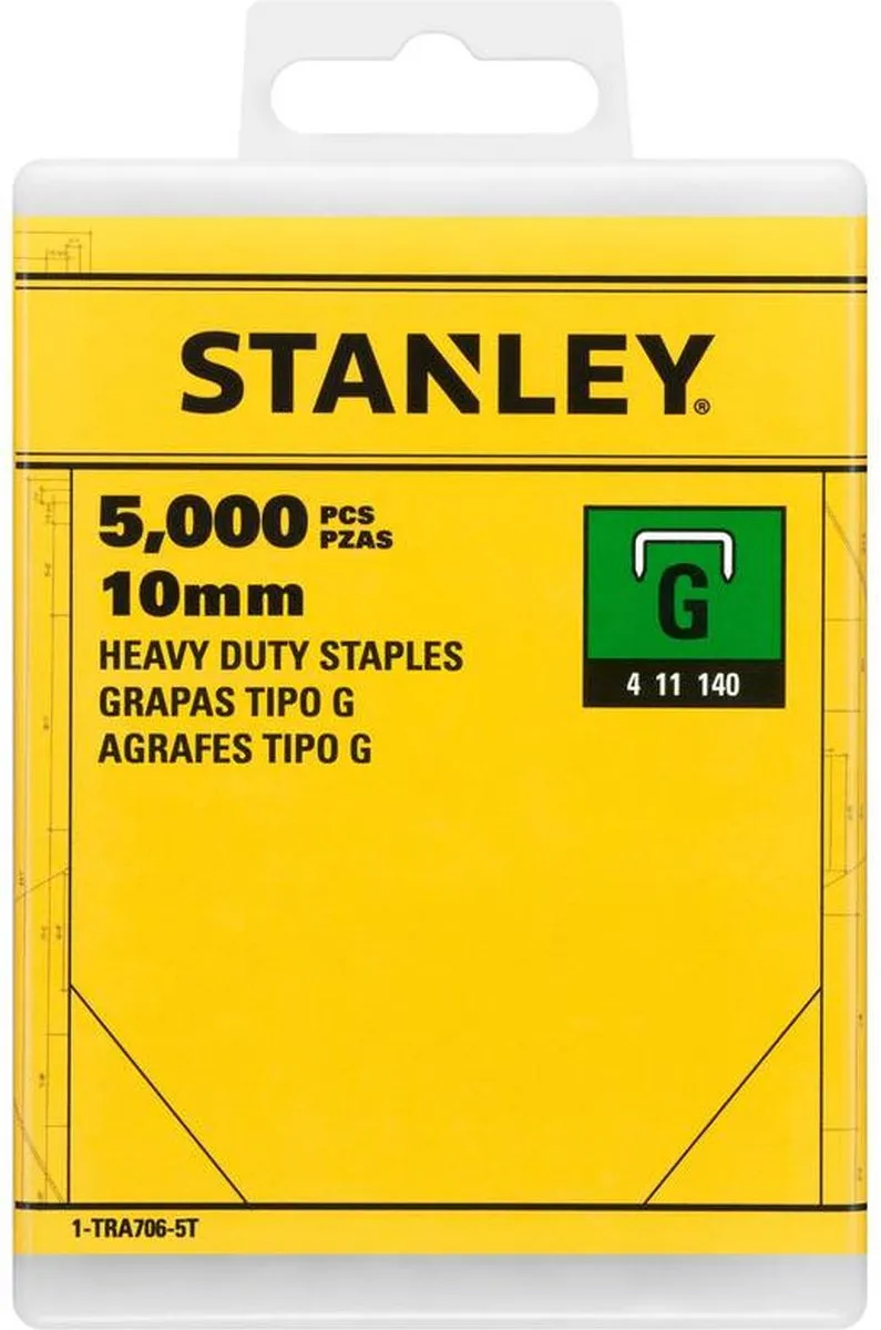 Stanley Nieten Type G 10mm - 5000 Stuks