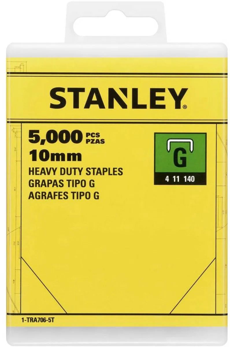 Stanley Nieten Type G 10mm - 5000 Stuks