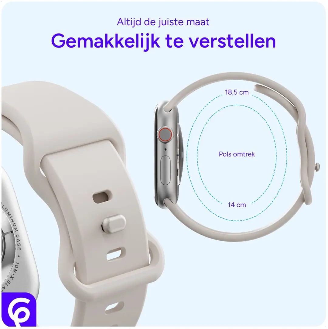 Selected SBG Siliconen Horlogebandje Apple Watch 38-42mm - Sterrenlicht