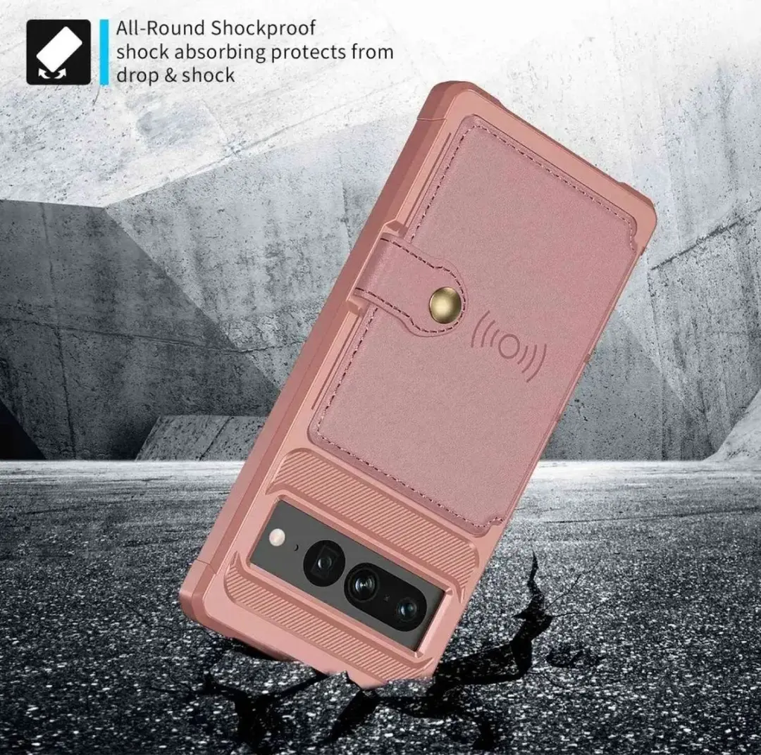 Selected Portemonnee Hoesje Google Pixel 7 Pro - Roze - 4 Pasjes