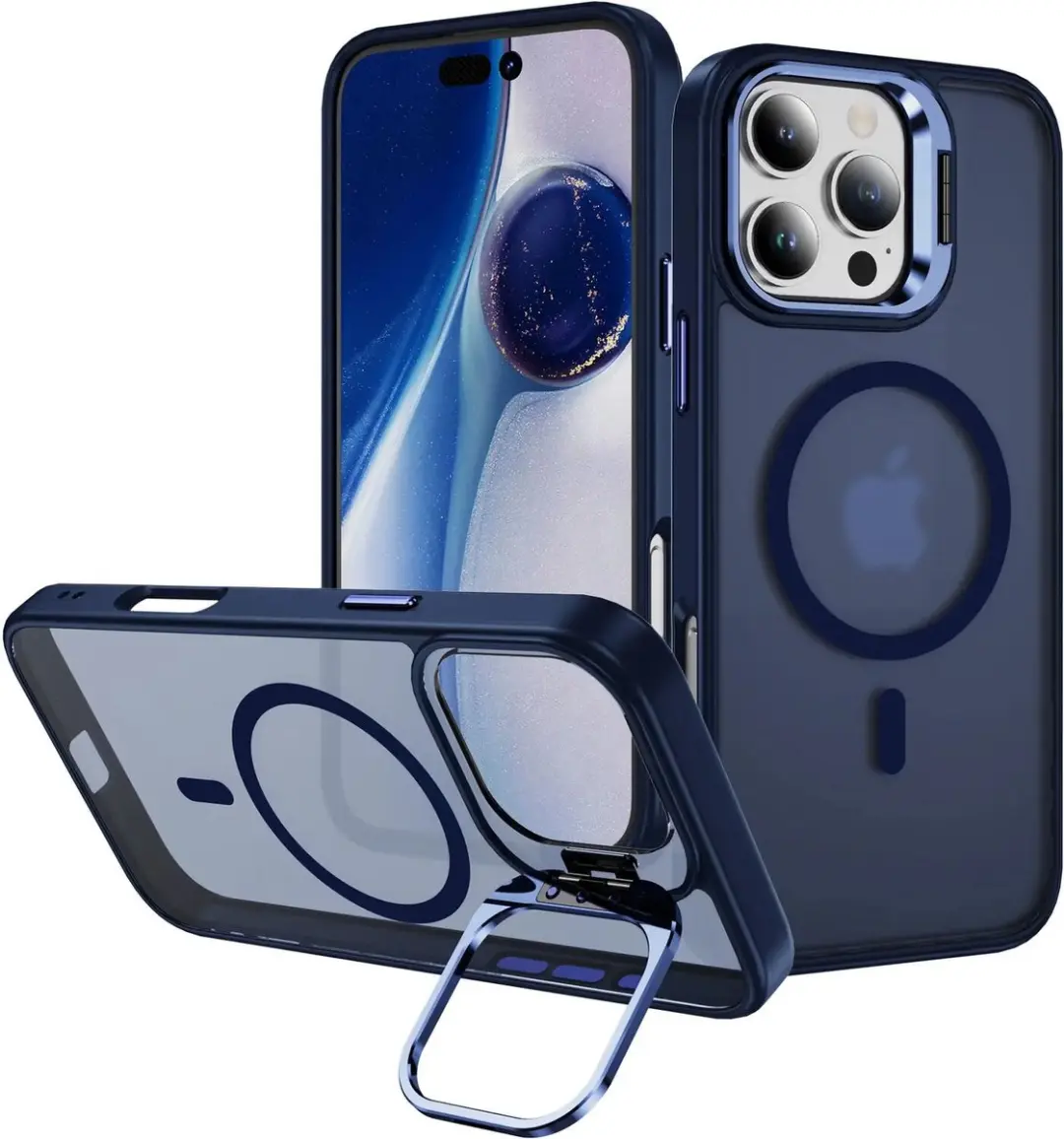 Selected Hoesje iPhone 16 Pro MagSafe Blauw