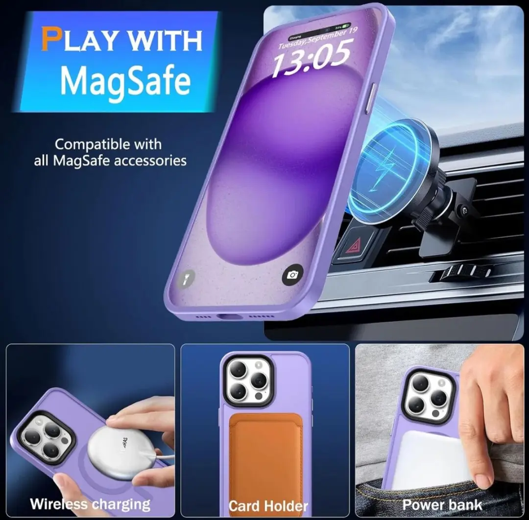 Selected iPhone 15 Pro Hoesje - MagSafe Matte Roze - afbeelding 6 van 6