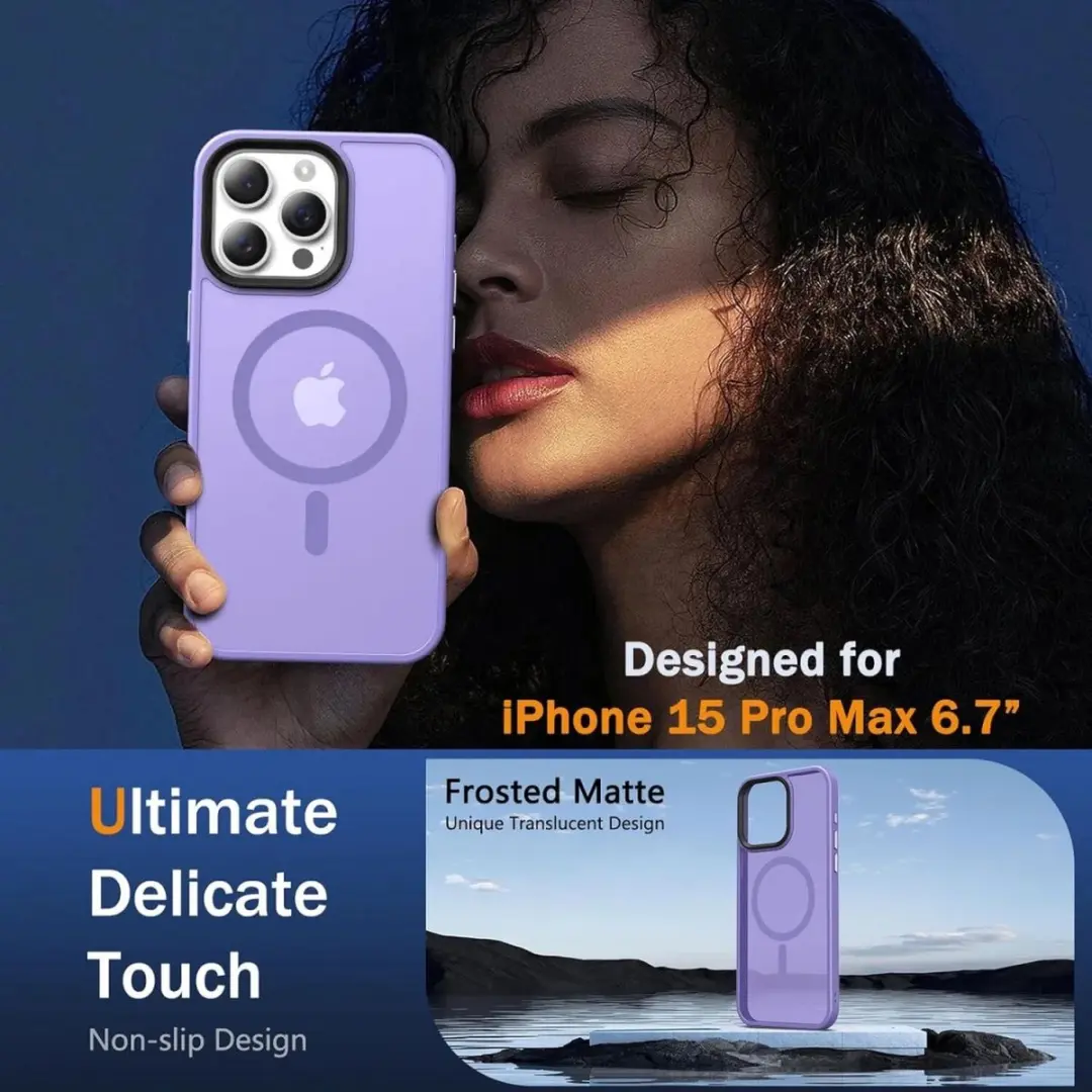Selected iPhone 15 Pro Hoesje - MagSafe Matte Roze