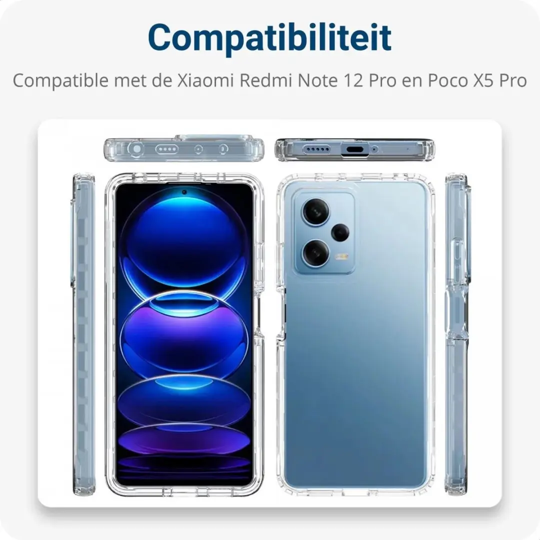 Xiaomi Redmi Note 12 Pro/Poco X5 Pro TPU Hoesje - Transparant