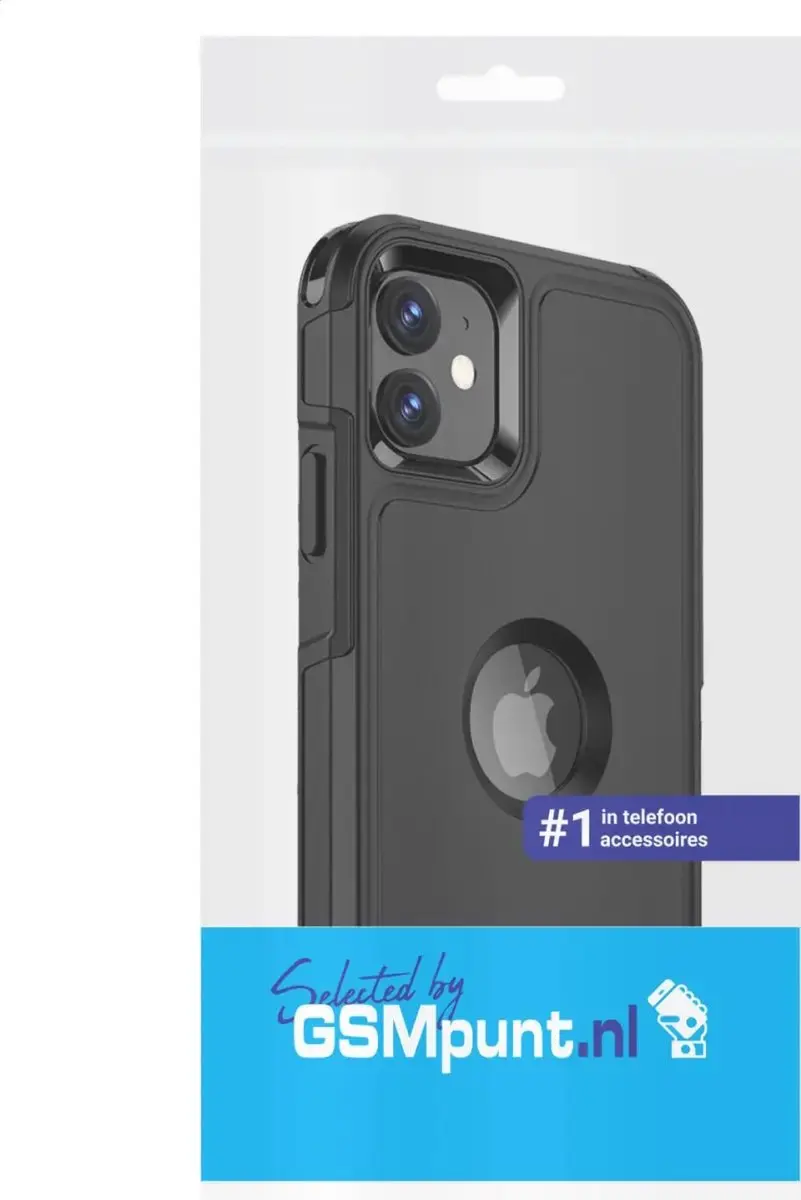 Selected by GSMpunt.nl iPhone 11/XR MagSafe Hoesje - Dual-Layer Zwart