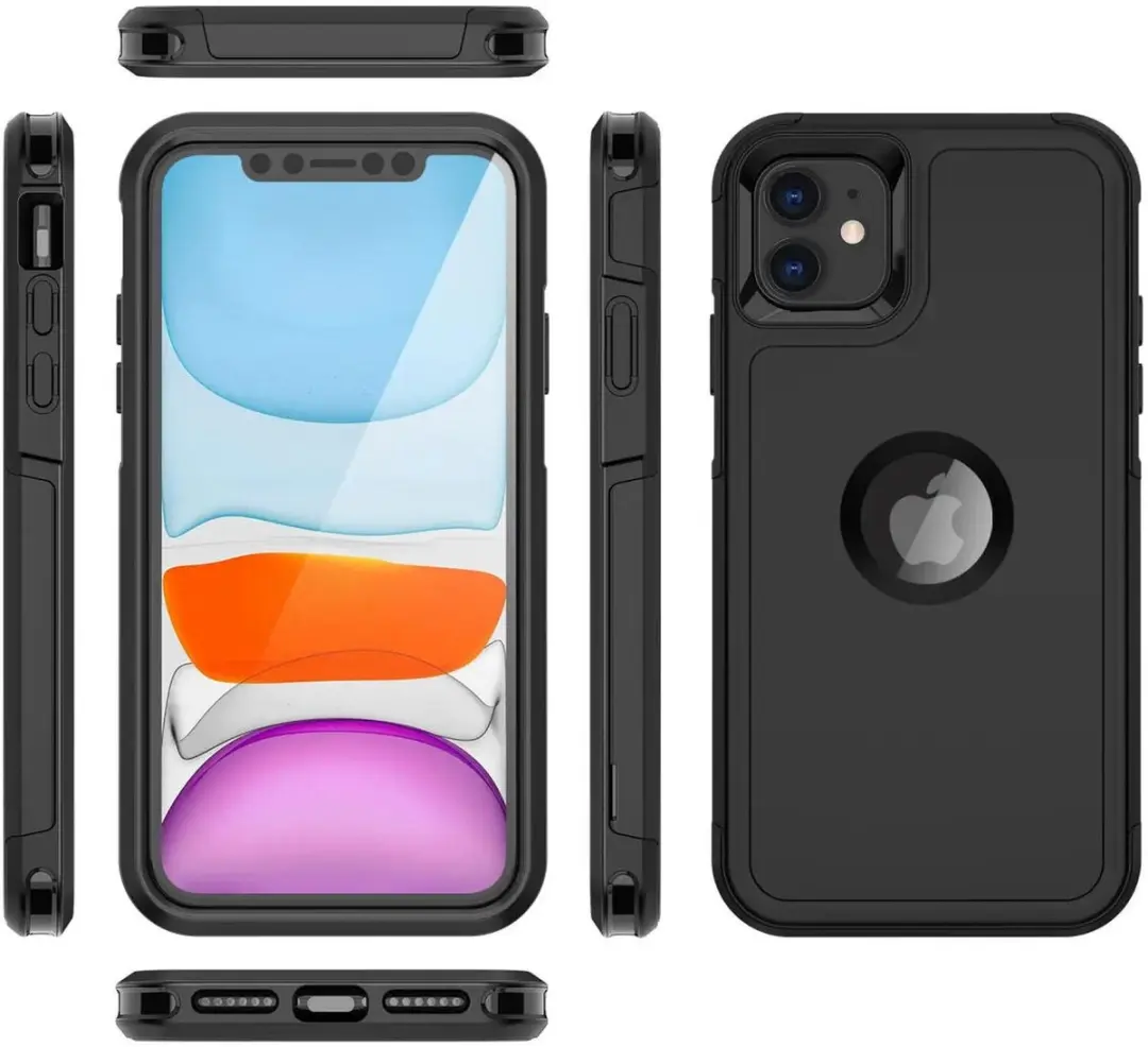 Selected by GSMpunt.nl iPhone 11/XR MagSafe Hoesje - Dual-Layer Zwart