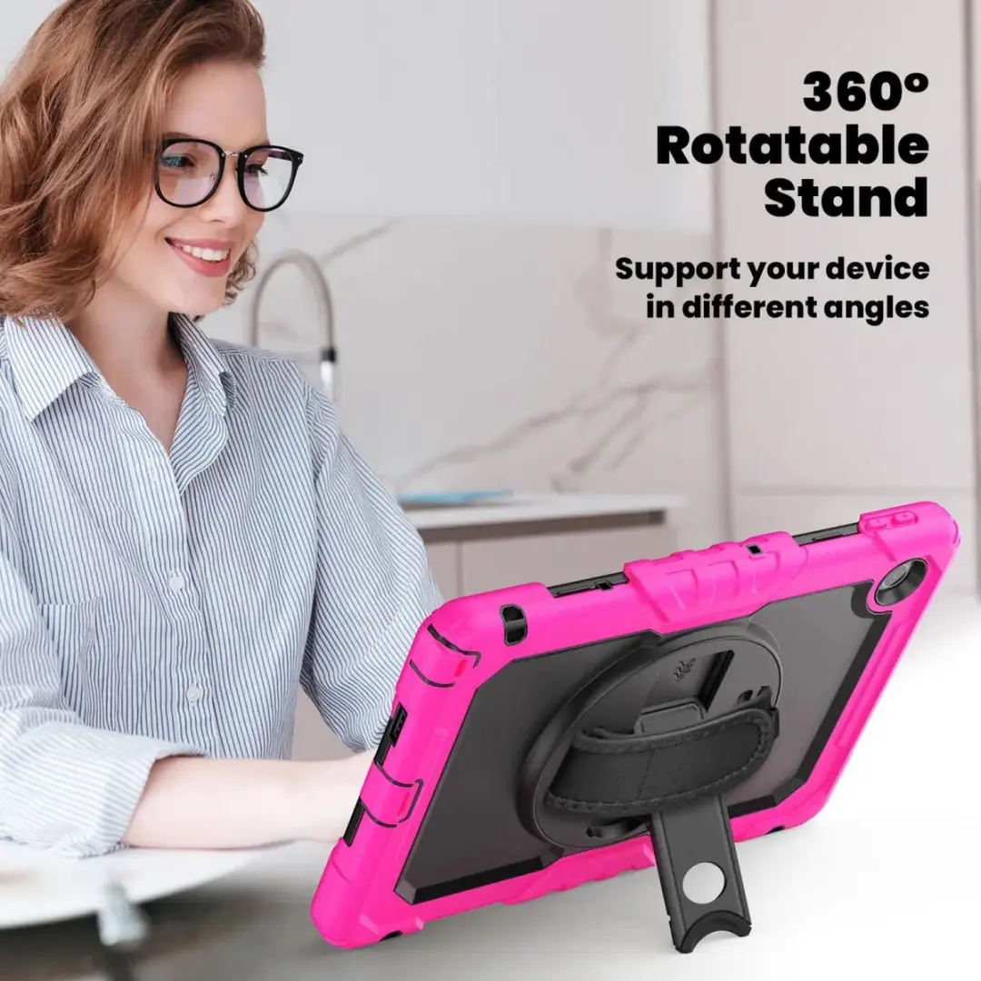 Selected Hoes Lenovo Tab M10 Gen 4 Roze - 10.1" - Incl. Screenprotector & Riemen