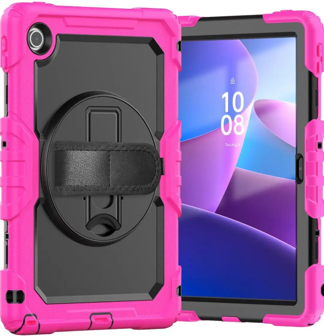 Selected Hoes Lenovo Tab M10 Gen 4 Roze - 10.1" - Incl. Screenprotector & Riemen