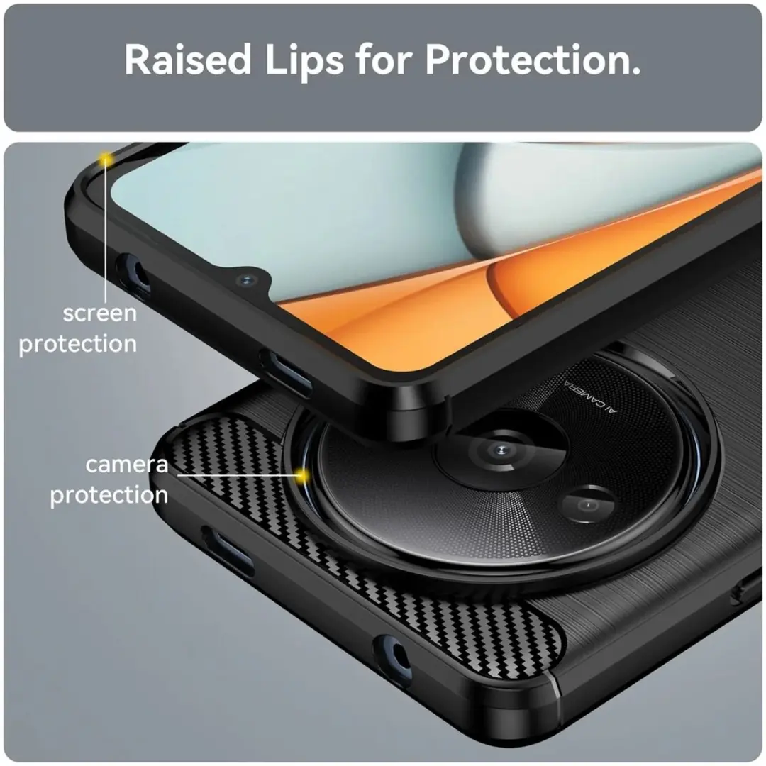 Selected TPU Hoesje Xiaomi Redmi A3 - Zwart