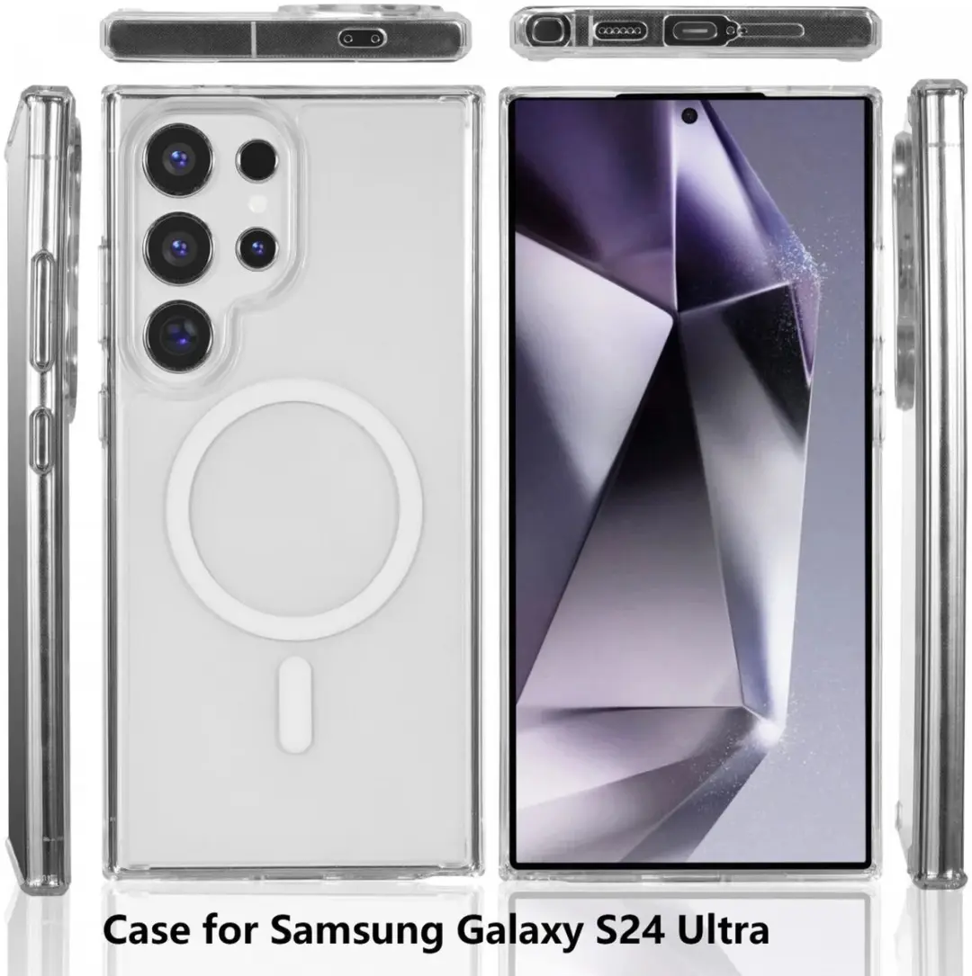 Selected Hoesje Samsung Galaxy S24 Ultra MagSafe Transparant