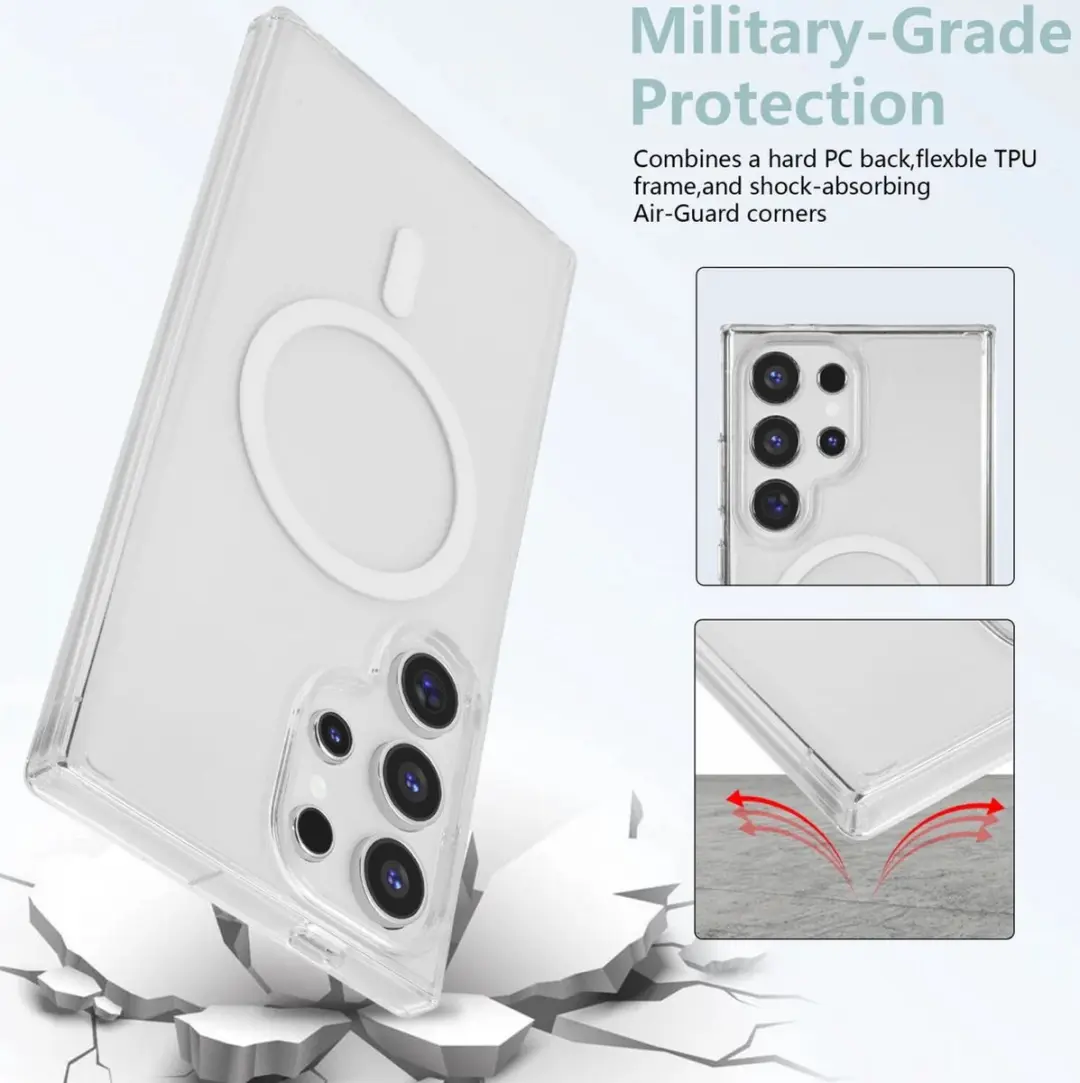 Selected Hoesje Samsung Galaxy S24 Ultra MagSafe Transparant - afbeelding 6 van 6