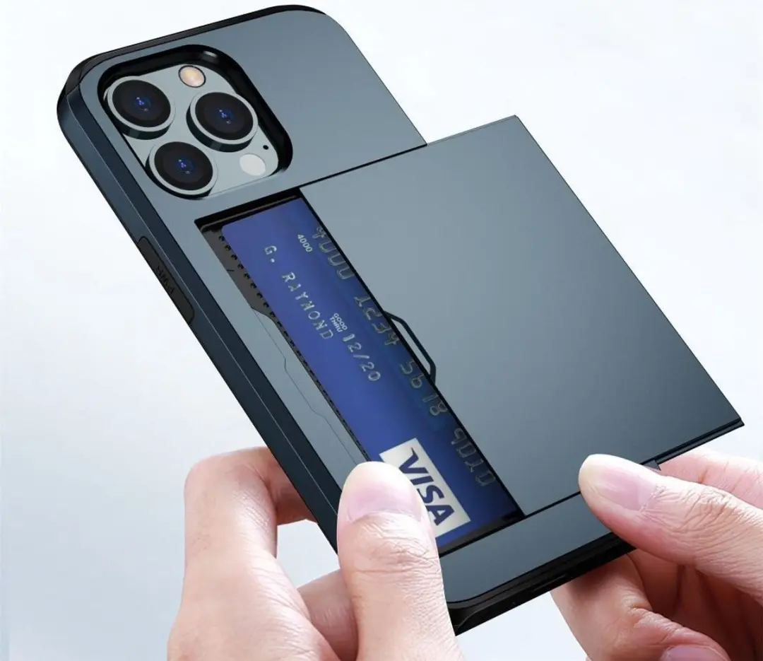 Selected by GSMpunt.nl iPhone 14 Pro Max Hoesje - Blauw - 2 Kaarthouders